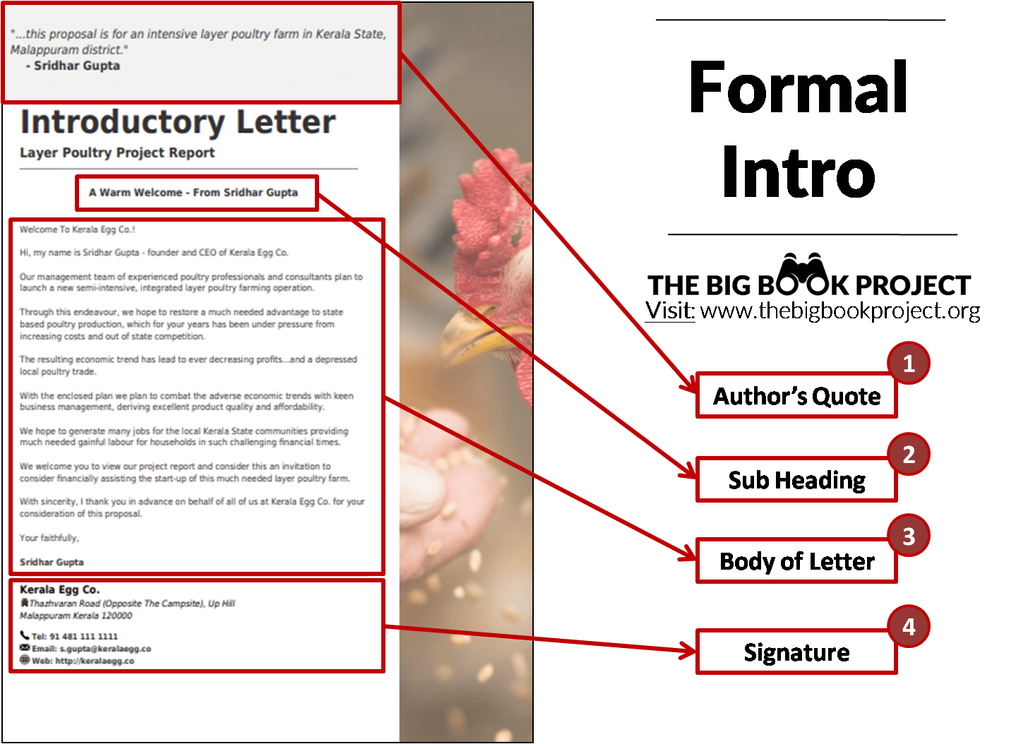 poultry farming investment introductory letter