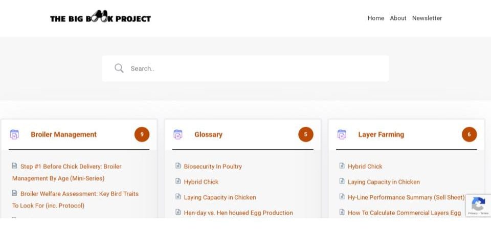 The Big Book Project Agribusiness Knowledge Base