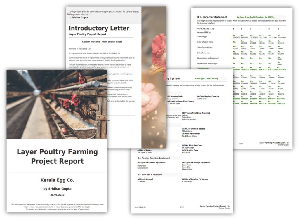 poultry farming business plan project report