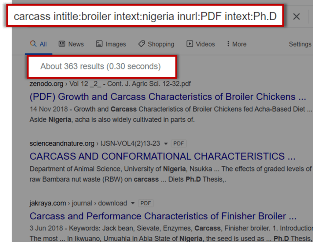 finding broiler farming PDF research studies on Google finding broiler farming PDF research studies on Google