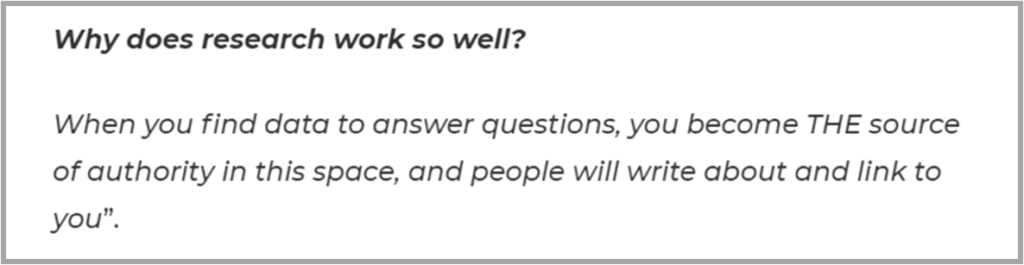 Why does research work so well? Why does research work so well?
