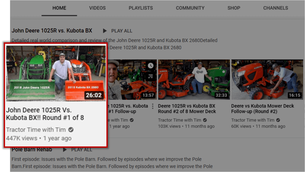 TTWT Scoring 447,000 Views On JOhn Deere Video TTWT Scoring 447,000 Views On JOhn Deere Video