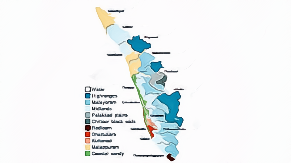 Poultry Farm Location Map of Kerala India