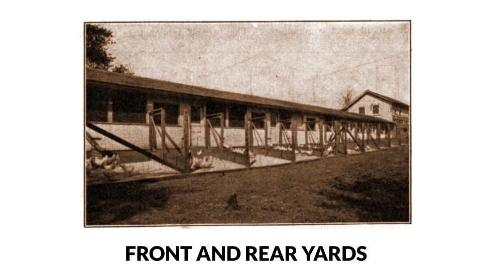 Front And Rear Concrete Poultry House Yards