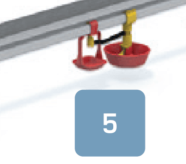 starter cup for poultry nipple drinker system