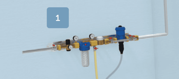 mains water connection for poultry nipple drinker system
